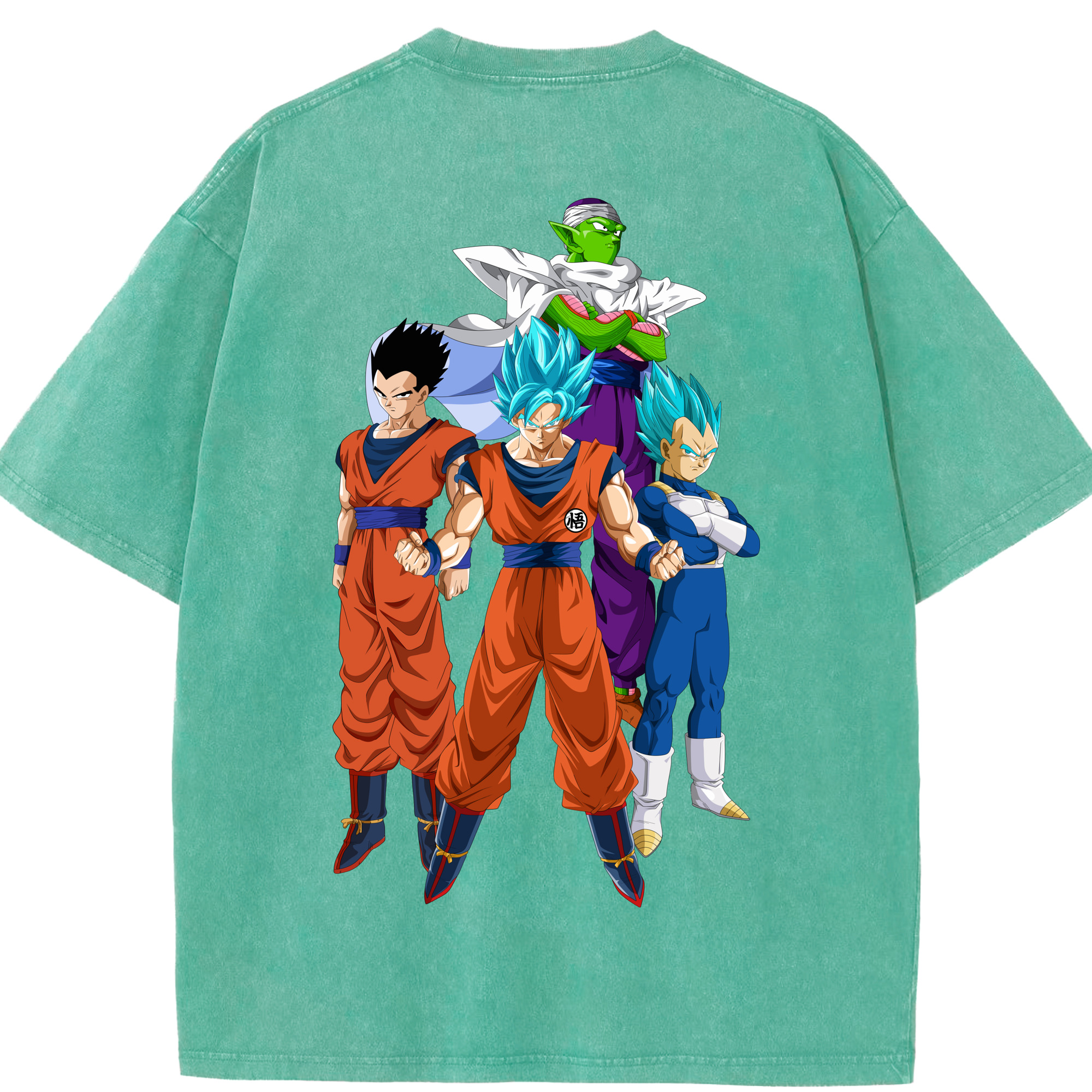（画像用） ドラゴンボール DRAGON BALL 綿100% ヴィンテージ風 半袖Tシャツ（背面プリント）